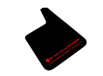 Svarta Universala MSpec Stänkskydd Röd Logo (4-Pack) Rally Armor